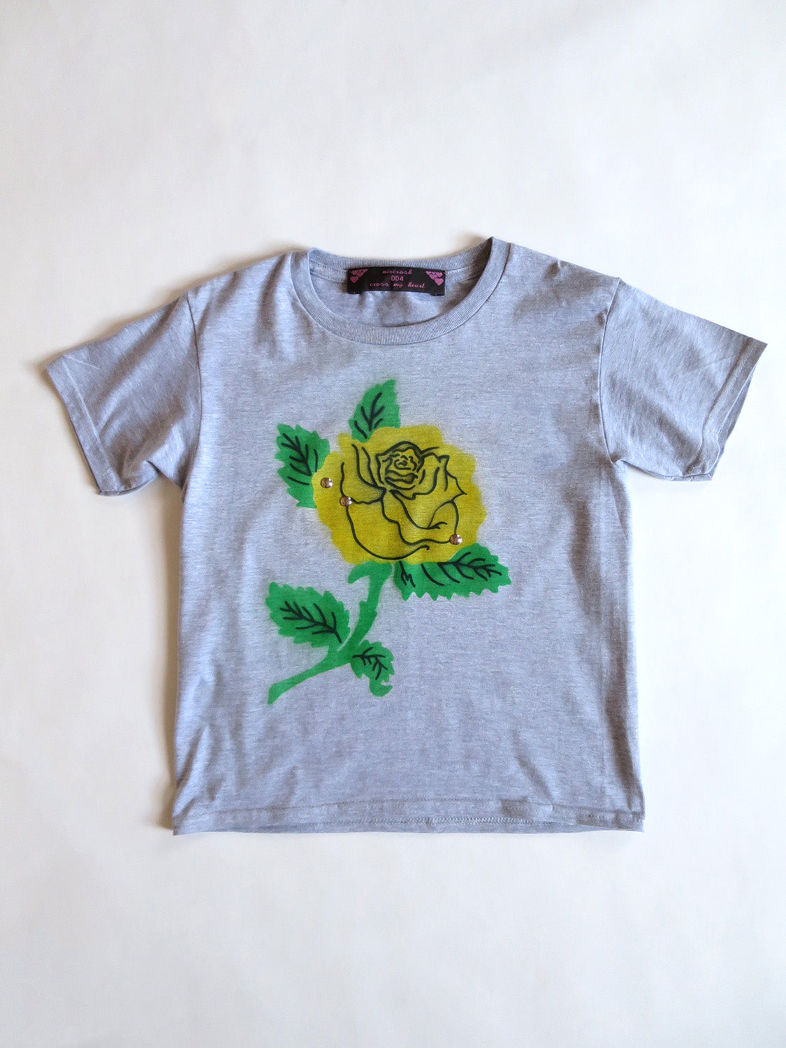 rose tee - grey