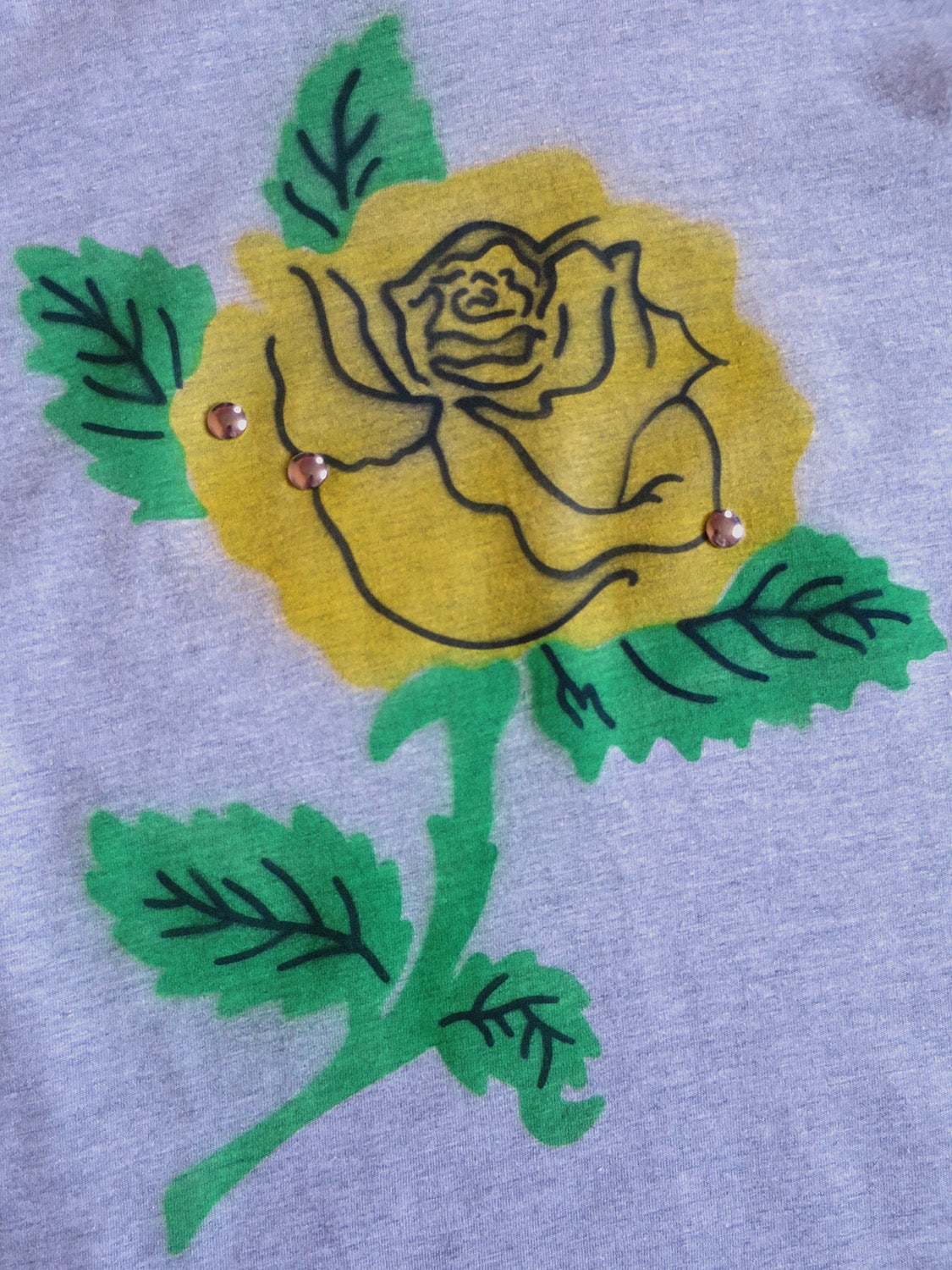 rose tee - grey