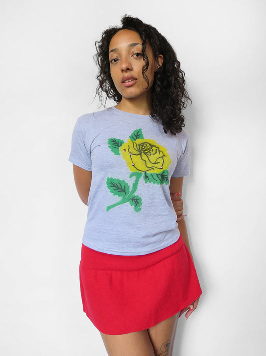 rose tee - grey