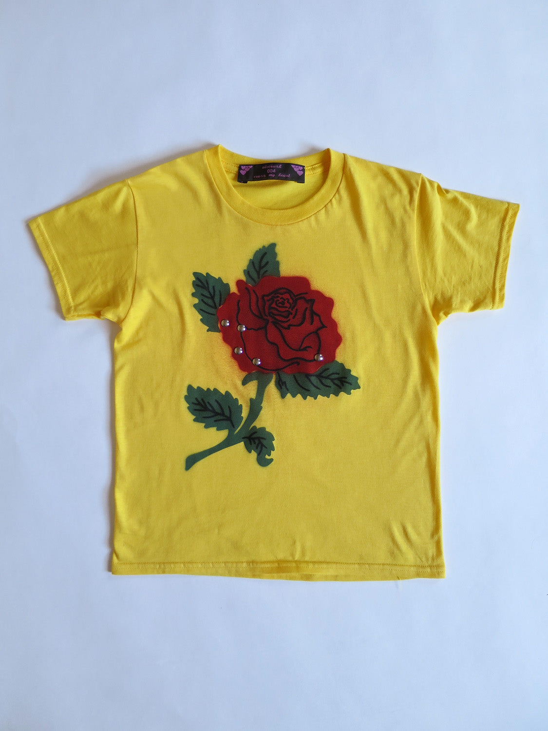 rose tee - yellow